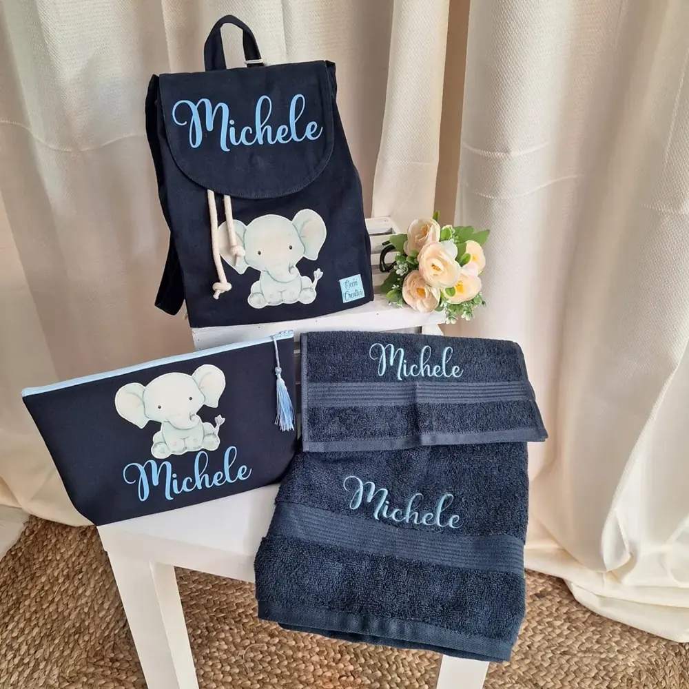 Set Zainetto, Pochette e Asciugamani