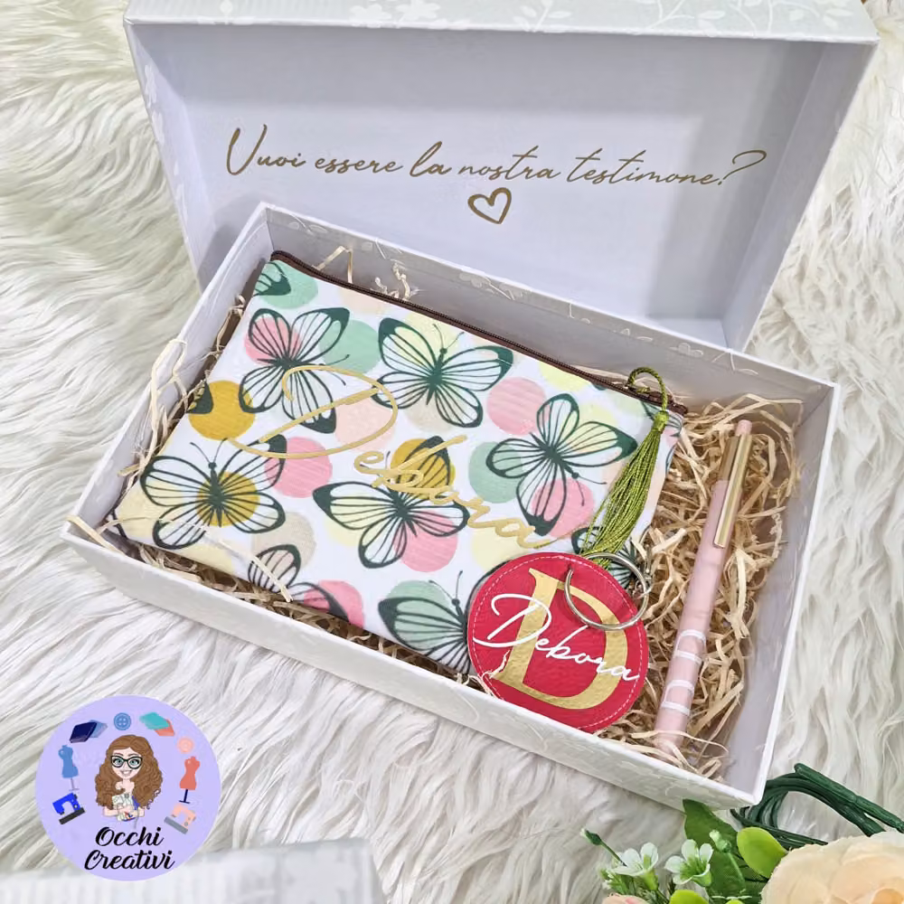 Box Testimone Classica · Pochette e Portachiavi
